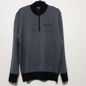 Brooks Brothers sweater pullover cardigan wool men black XL soft casual office